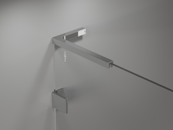 Mexen Lunar L Badewannenfaltwand 2-teilig rechts 80 x 150 cm, transparent, Chrom - 897L-080-100-01-00-P