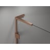 Mexen Lunar L Badewannenfaltwand, 2-flügelig, rechts, 90 x 150 cm, transparent, gebürstetes Kupfer - 897L-090-100-65-00-P