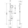 Mexen DQ74 verstellbares Duschset, Chrom - 785744581-00