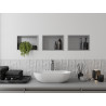 Mexen X-Wall-R Nischenregal mit Flansch 30 x 20 cm, Inox - 1910302010