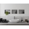 Mexen X-Wall-R Wandeinbauablage mit Flansch 30 x 20 cm, Inox - 1910302010