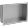 Mexen X-Wall-R Einbauablage mit Flansch 30 x 20 cm, Inox - 1910302010