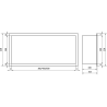 Mexen X-Wall-R Nischenregal mit Flansch 30 x 20 cm, weiß - 1920302010