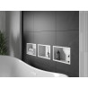 Mexen X-Wall-R Nischenregal mit Flansch 30 x 20 cm, weiß - 1920302010