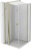 Mexen Mist T Duschkabine klappbar 70 x 70 cm, transparent, gold - 8A4T-070-070-50-00