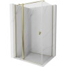 Mexen Mist T Duschkabine schwenkbar 80 x 85 cm, transparent, gold - 8A4T-080-085-50-00