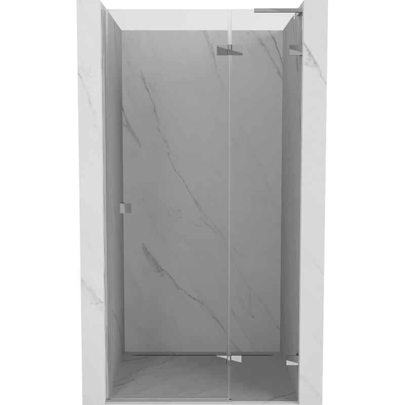 Mexen Lunar L Duschtür, rechts öffnend, 105 cm, transparent, Chrom - 834L-105-000-01-00-P