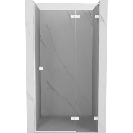 Mexen Lunar L Duschpendeltür rechts 75 cm, transparent, weiß - 834L-075-000-20-00-P
