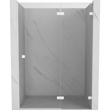 Mexen Lunar L Duschdrehtüren rechts 140 cm, transparent, weiß - 834L-140-000-20-00-P