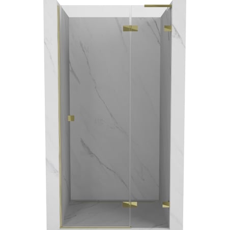 Mexen Lunar L Duschdrehtür rechts 100 cm, transparent, gold - 834L-100-000-50-00-P