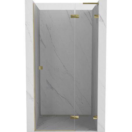 Mexen Lunar L Duschdrehtür rechts 115 cm, transparent, gold - 834L-115-000-50-00-P