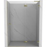 Mexen Lunar L Duschdrehtür rechts 130 cm, transparent, gold - 834L-130-000-50-00-P