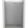 Mexen Lunar L Duschdrehtür rechts 135 cm, transparent, gold - 834L-135-000-50-00-P