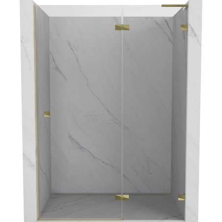 Mexen Lunar L duschtür öffnend rechts 140 cm, transparent, gold - 834L-140-000-50-00-P