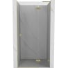 Mexen Lunar L Duschdrehtür rechts 100 cm, transparent, gebürstetes Gold - 834L-100-000-55-00-P