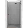 Mexen Lunar L Duschtür, rechte Schwenktür 80 cm, transparent, Roségold - 834L-080-000-60-00-P