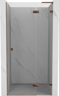 Mexen Lunar L Duschdreh- Türen rechts 90 cm, transparent, Roségold - 834L-090-000-60-00-P