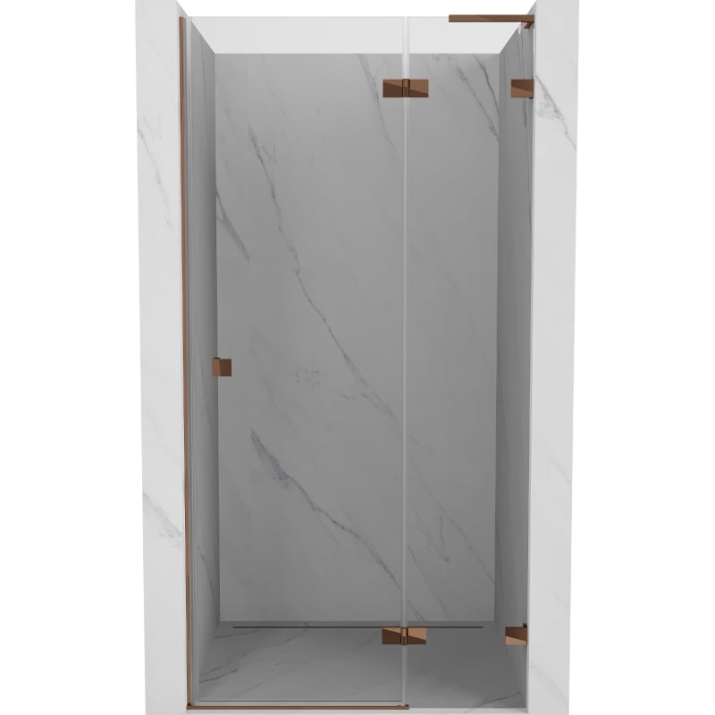 Mexen Lunar L Duschpendeltür rechts 110 cm, transparent, Roségold - 834L-110-000-60-00-P