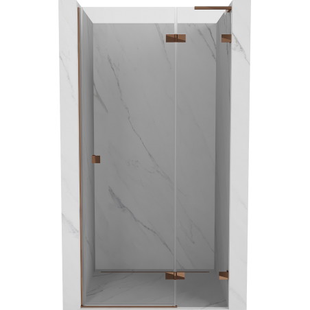 Mexen Lunar L Duschtür rechts öffnend 115 cm, transparent, Roségold - 834L-115-000-60-00-P