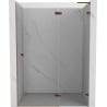 Mexen Lunar L Duschdrehtür rechts 135 cm, transparent, Roségold - 834L-135-000-60-00-P