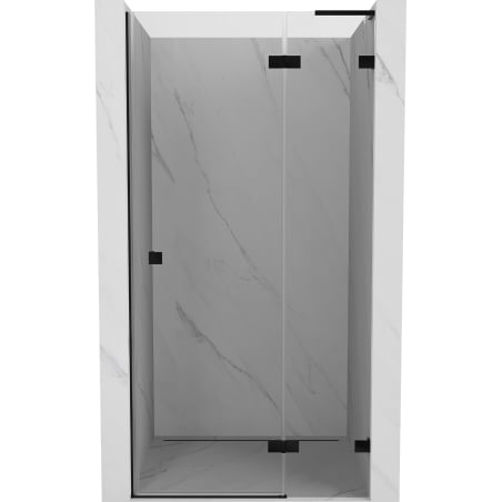 Mexen Lunar L Pendeltür Duschabtrennung rechts 95 cm, transparent, schwarz - 834L-095-000-70-00-P