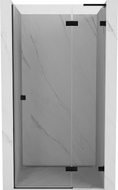 Mexen Lunar L Duschtür rechts angeschlagen 110 cm, transparent, schwarz - 834L-110-000-70-00-P