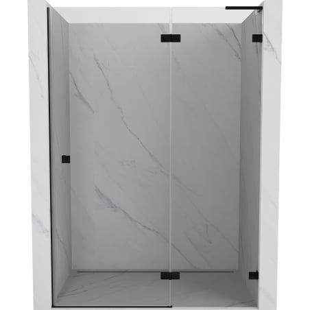 Mexen Lunar L Duschpendeltüren rechts 130 cm, transparent, schwarz - 834L-130-000-70-00-P