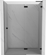 Mexen Lunar L Duschpendeltüren rechts 130 cm, transparent, schwarz - 834L-130-000-70-00-P