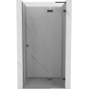 Mexen Lunar L Duschwand, schwenkbar, rechts 110 cm, transparent, Gunmetal - 834L-110-000-95-00-P