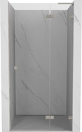 Mexen Lunar L Duschdrehtür rechts 120 cm, transparent, gebürstetes Nickel - 834L-120-000-97-00-P