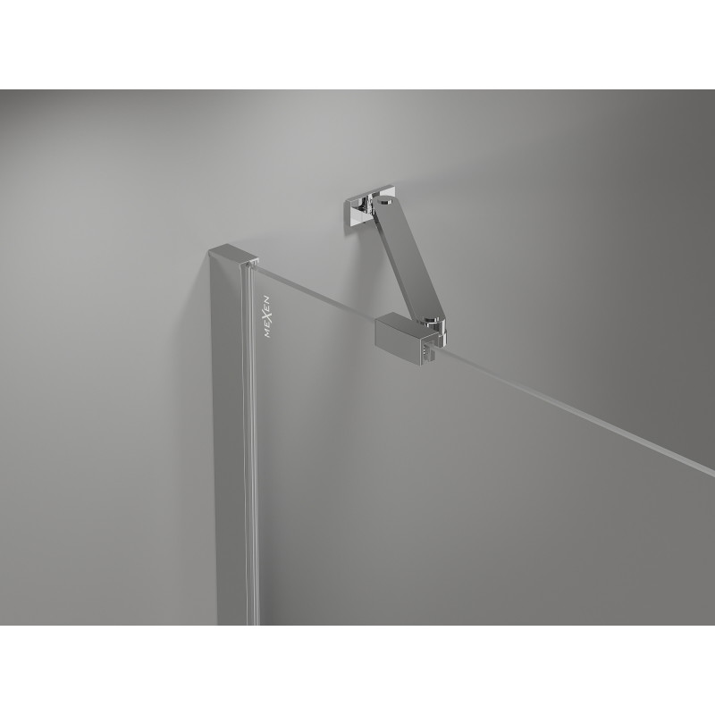 Mexen Mist Duo Duschkabine, schwenkbar, 90 x 70 cm, transparent, Chrom - 8A4-090-070-01-00