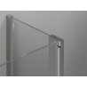 Mexen Mist Duo Duschkabine Klapptür 95 x 75 cm, transparent, Chrom - 8A4-095-075-01-00