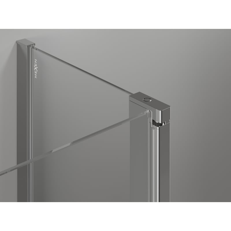 Mexen Mist Duo Duschkabine schwenkbar 115 x 75 cm, transparent, Chrom - 8A4-115-075-01-00