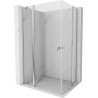 Mexen Mist Duo Duschkabine 110 x 75 cm, transparent, Chrom - 8A4-110-075-01-00