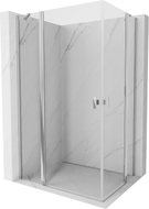 Mexen Mist Duo Duschkabine schwenkbar 100 x 80 cm, transparent, Chrom - 8A4-100-080-01-00