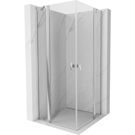 Mexen Mist Duo Duschkabine Pendeltür 85 x 85 cm, transparent, Chrom - 8A4-085-085-01-00