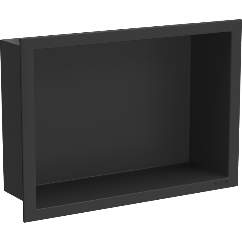 Mexen X-Wall-R Nischenregal mit Abdeckung 30 x 20 cm, schwarz - 1970302010