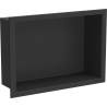 Mexen X-Wall-R Nischeregal mit Flansch 30 x 20 cm, schwarz - 1970302010