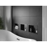 Mexen X-Wall-R Nischeregal mit Flansch 30 x 20 cm, schwarz - 1970302010