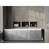 Mexen X-Wall-R Nischeregal mit Flansch 30 x 20 cm, schwarz - 1970302010