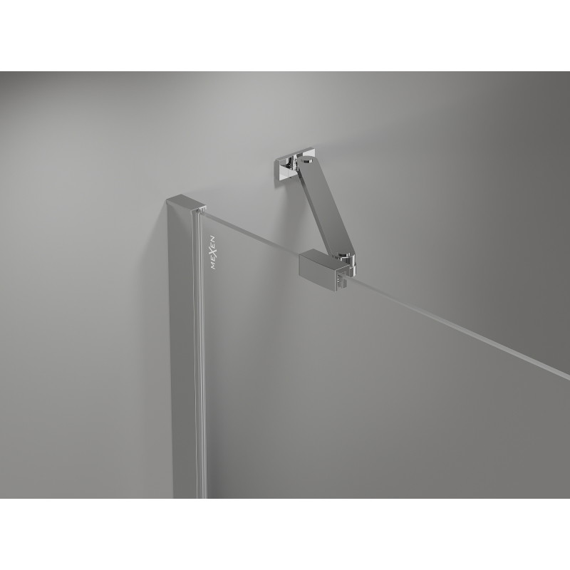 Mexen Mist Duo Duschkabine, Pendeltür, 105 x 105 cm, transparent, Chrom - 8A4-105-105-01-00
