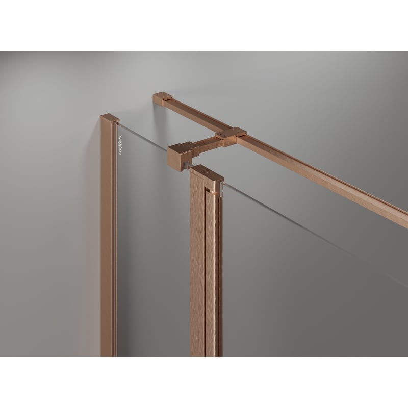 Mexen Mist T Duschkabine, 90 x 110 cm, transparent, gebürstetes Kupfer - 8A4T-090-110-65-00