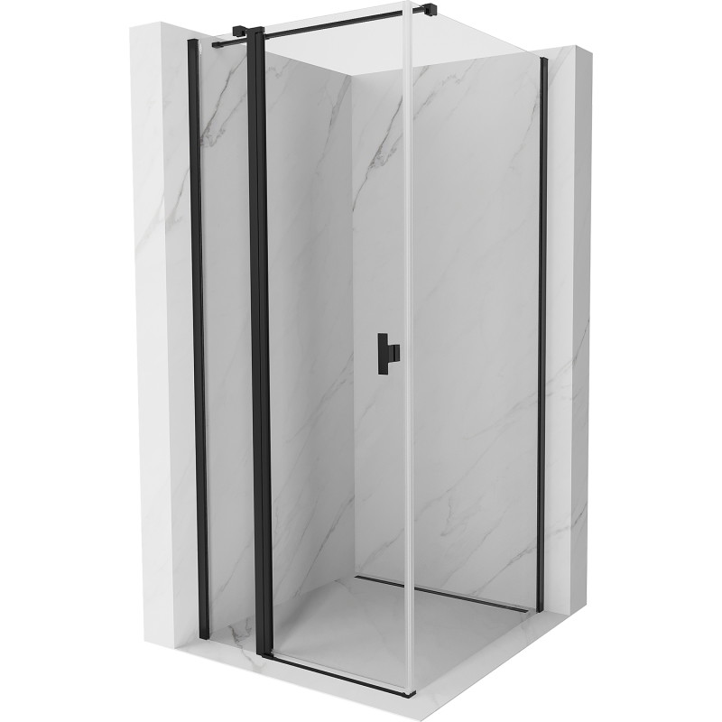 Mexen Mist T Duschkabine Pendeltür 70 x 70 cm, transparent, schwarz - 8A4T-070-070-70-00