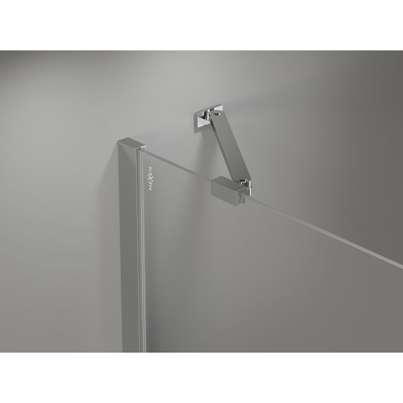 Mexen Mist Duo Pendeltür-Duschkabine 120 x 115 cm, transparent, Chrom - 8A4-120-115-01-00