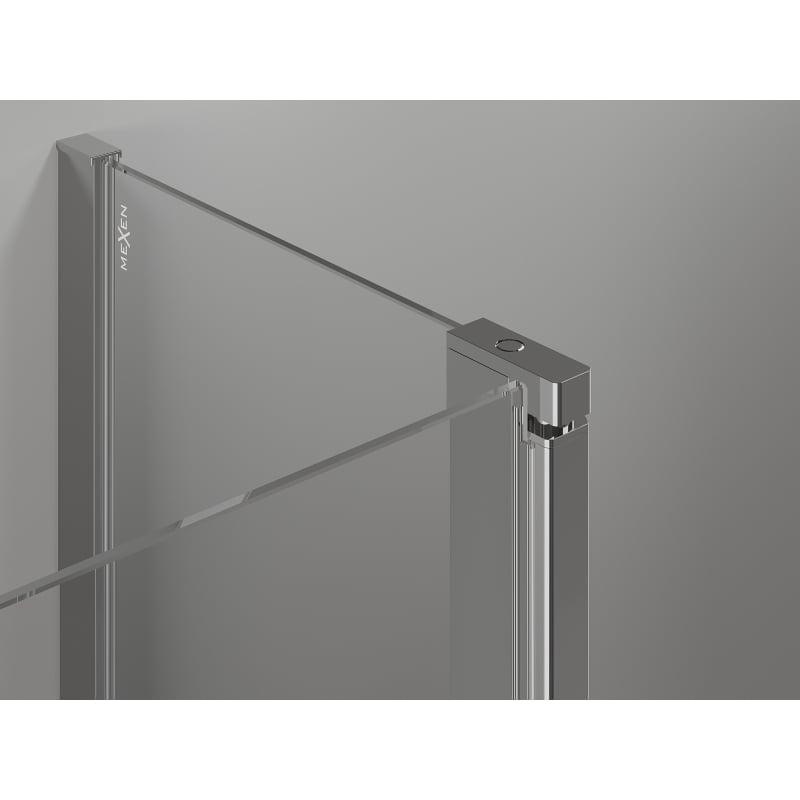 Mexen Mist Duo Pendeltür-Duschkabine 120 x 115 cm, transparent, Chrom - 8A4-120-115-01-00