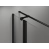 Mexen Mist T Duschkabine schwenkbar links 90 x 85 cm, schwarzer Rahmen, schwarz - 8A4T-090-085-70-70-L