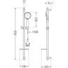 Mexen DQ75 verschiebbares Duschset, Chrom - 785754581-02