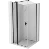 Mexen Mist T Duschkabine schwenkbar 100 x 100 cm, transparent, schwarz - 8A4T-100-100-70-00