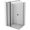 Mexen Mist T Duschkabine mit Tür 105 x 100 cm, transparent, schwarz - 8A4T-105-100-70-00