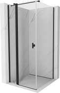Mexen Mist T Duschkabine schwenkbar 110 x 110 cm, transparent, schwarz - 8A4T-110-110-70-00
